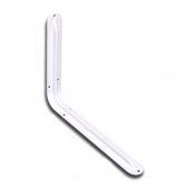 24 Adet Raf Altı Raf Ayağı Konsol L Demir Beyaz 26,5 x 33,5 cm - 1