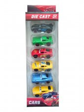 Metal Şimşek Mcqueen, Jackson Storm, Dinoco ve Arkadaşları 6lı Cars Arabalar - 2
