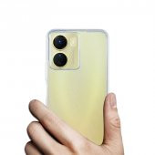 FitCase Vivo Y16 Kılıf Kamera Korumalı Silikon Şeffaf Arka Kapak - 3