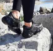 Dunlop 2323 Siyah Renk Fuspetli Kalın Taban Spor Ayakkabı - 8