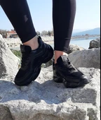 Dunlop 2323 Siyah Renk Fuspetli Kalın Taban Spor Ayakkabı - 7