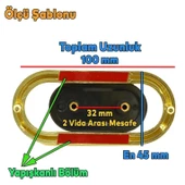 Küçük Trend Düğme Mobilya Mutfak Çekmece Dolap Dolabı Kulpu Kulbu Plastik Mat Siyah Gold Kulp 32 Mm thumbnail 2