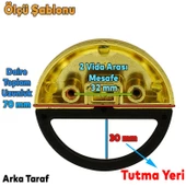 Montana Çekmece Dolap Dolabı Kulpu Kulbu 32 Mm Sert Plastik Mat Siyah Gold Kulpları Mobilya Mutfak thumbnail 2