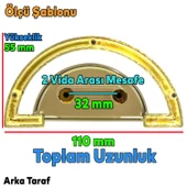 Regnum Kulp Mobilya Mutfak Çekmece Dolap Dolabı Kapak Kulpu Kulpları Kulbu Plastik Ceviz Gold thumbnail 2