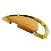 Regnum Kulp Mobilya Mutfak Çekmece Dolap Dolabı Kapak Kulpu Kulpları Kulbu Plastik Ceviz Gold thumbnail 7