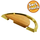 Regnum Kulp Mobilya Mutfak Çekmece Dolap Dolabı Kapak Kulpu Kulpları Kulbu Plastik Ceviz Gold thumbnail 1