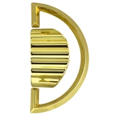 Regnum Desenli Kulp Mobilya Mutfak Çekmece Dolap Dolabı Kapak Kulpu Kulpları Kulbu Plastik Gold thumbnail 7