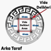 Versace Kulp Mobilya Mutfak Çekmece Dolap Dolabı Kapak Kulpu Kulpları Kulbu Plastik Krom - 2