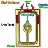Veyron Küre Kulpları Mobilya Mutfak Çekmece Dolap Dolabı Kapak Kulpu Kulbu Plastik Mat Siyah Gold - 2