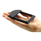 Veyron Dörtgen Kulp Mobilya Mutfak Çekmece Dolap Dolabı Kapak Kulpu Kulpları Kulbu Plastik Mat Siyah thumbnail 6