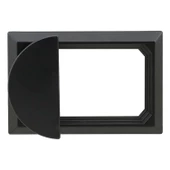 Veyron Dörtgen Kulp Mobilya Mutfak Çekmece Dolap Dolabı Kapak Kulpu Kulpları Kulbu Plastik Mat Siyah thumbnail 5