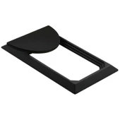 Veyron Dörtgen Kulp Mobilya Mutfak Çekmece Dolap Dolabı Kapak Kulpu Kulpları Kulbu Plastik Mat Siyah thumbnail 7