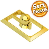 Veyron Küre Kulp Mobilya Mutfak Çekmece Dolap Dolabı Kapak Kulpu Kulpları Kulbu Plastik Gold - 1