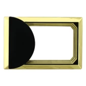 Veyron Dörtgen Kulpları Mobilya Mutfak Çekmece Dolap Dolabı Kapak Kulpu Kulbu Plastik Mat Siyah Gold thumbnail 4