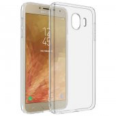 Samsung Galaxy J4 Kılıf Şeffaf Silikon Hibrit Case Kapak - 1
