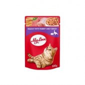 My Love Tavşanlı Ve Hindi Etli Yahni Pouch Kedi Maması 100 Gr - 2
