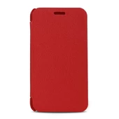 Nokia Lumia 620 Flip Case Kılıf Kırmızı - 1