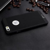 iPhone 6 Plus Loopee Point Sert Arka Kapak Siyah - 1