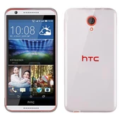 HTC Desire 820 Mini Kılıf Soft Silikon Şeffaf-Siyah Arka Kapak - 1