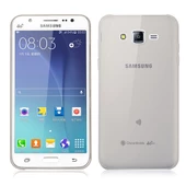 Samsung Galaxy J5 (J500) Kılıf Soft Silikon Şeffaf-Siyah Arka Kapak - 1