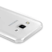 Samsung Galaxy J5 (J500) Kılıf Soft Silikon Şeffaf-Pembe Arka Kapak - 2