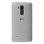 LG G4 Stylus Kılıf Soft Silikon Şeffaf-Siyah Arka Kapak - 1