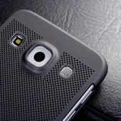 Samsung Galaxy A7 (A700) Loopee Point Sert Arka Kapak Siyah - 5