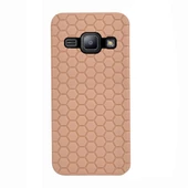 FitCase Samsung Galaxy J1 (J100) TPU Beehive Serisi Arka Kapak Gold - 1