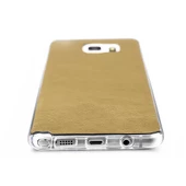 FitCase Samsung Galaxy J1 (J100) Kılıf Deri Dokulu Arka Kapak Turuncu - 2