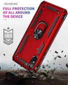 Smcase Xiaomi Redmi 9A Kılıf Vega Yüzüklü Çift Katmanlı Tank Kapak - 12