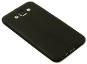FitCase Samsung Galaxy E7 (E700) Ultra İnce Dikişli TPU Arka Kapak Sarı - 2