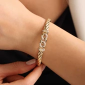 Gurmet Altın Füzyon Kelepçe Burgu Form - 3