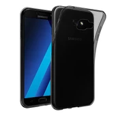 Samsung Galaxy A5 2017 (A520) Kılıf Soft Silikon Şeffaf-Siyah Arka Kapak - 1