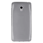 Lenovo Vibe P1 Kılıf Soft Silikon Şeffaf/Siyah Arka Kapak - 1