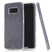 Samsung S8 Plus (G955) 3in1 Simli Silikon Arka Kapak Siyah - 1