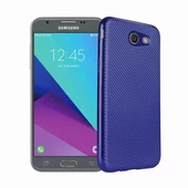 FitCase Galaxy J3 2017 Elektroliz Carbon Desen Arka Kapak Lacivert - 1