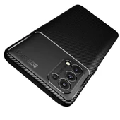 Smcase Oppo Reno 5 5G Kılıf Kamera Korumalı Karbon Dokulu Silikon  Tam Kapatan Ekran Koruyucu - 4