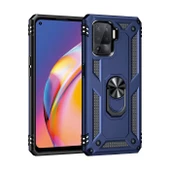 Smcase Oppo Reno 5 Lite Kılıf Vega Yüzüklü Tank Silikon - 9