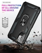 Smcase Xiaomi Poco M3 Pro 5g Kılıf Vega Yüzüklü Çift Katmanlı Tank Kapak - 10