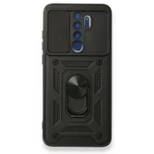 Smcase Xiaomi Redmi Note 8 Pro Kılıf Kamera Korumalı Yüzüklü Tank Pars Silikon - 1