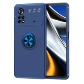 Smcase Xiaomi Poco X4 Pro 5g Kılıf Kamera Korumalı Ravel Yüzüklü Standlı Silikon - 4
