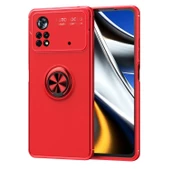 Smcase Xiaomi Poco X4 Pro 5g Kılıf Kamera Korumalı Ravel Yüzüklü Standlı Silikon - 2