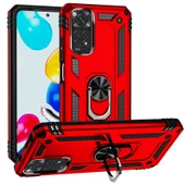 Smcase Xiaomi Redmi Note 11 Global Kılıf Vega Yüzüklü Tank Silikon thumbnail 5