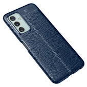 Smcase Samsung Galaxy M23 Kılıf Deri Dokulu Niss Silikon - 4