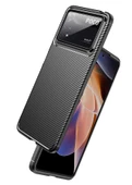 Smcase Xiaomi Poco X4 Pro 5g Kılıf Karbon Dokulu Negro Silikon - 5