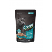Crocus Tahılsız Kısırlaştırılmış Kedi Somonlupouch Jöleli Yaş Mama 85 G - 1