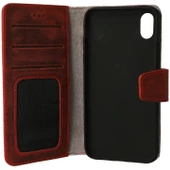 Smcase Xiaomi Redmi Note 8 Pro Kılıf Deri Standlı Kartlıklı cüzdan - 10