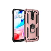 Smcase Xiaomi Redmi 8A Kılıf Vega Yüzüklü Çift Katmanlı Tank Kapak - 6