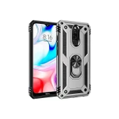 Smcase Xiaomi Redmi 8A Kılıf Vega Yüzüklü Çift Katmanlı Tank Kapak - 8