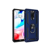 Smcase Xiaomi Redmi 8A Kılıf Vega Yüzüklü Çift Katmanlı Tank Kapak - 9